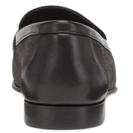 FENDI O LOCK BROWN FF JACQUARD LOAFERS
