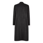 FENDI BLACK COAT WITH METALLIC YARN