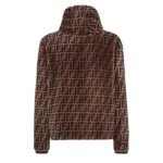 FENDI BLOUSON MULTICOLOR SHEARLING JACKET