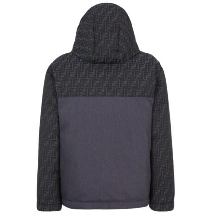 FENDI SKI BLUE FF JACQUARD JACKET