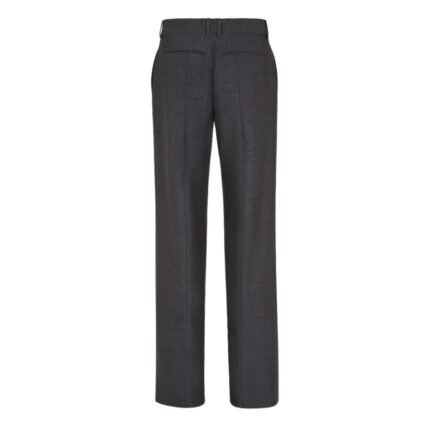 FENDI GRAY WOOL PANTS