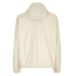 FENDI BLOUSON WHITE MICRO FF NYLON WINDBREAKER JACKET