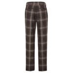 FENDI BROWN FENDI TARTAN PANTS