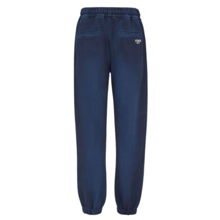 FENDI BLUE COTTON PANTS