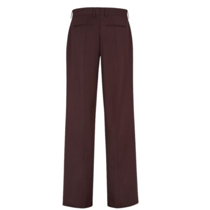 FENDI BURGUNDY WOOL PANTS
