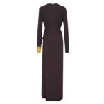 FENDI DARK PURPLE JERSEY DRESS