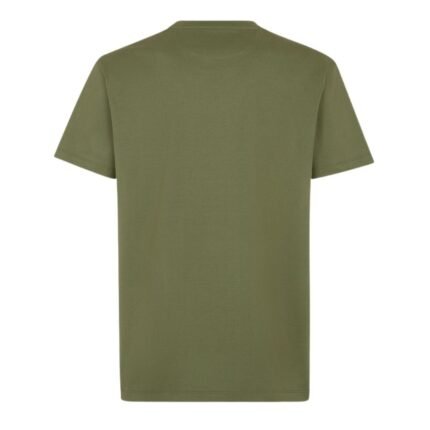 FENDI GREEN COTTON T-SHIRT