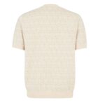 FENDI BEIGE FF LABYRINTH WOOL SWEATER