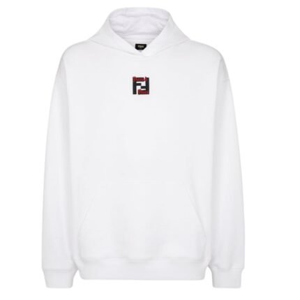 FENDI WHITE COTTON FENDILICIOUS SWEATSHIRT