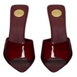 SAINT LAURENT ROMY MULES IN PATENT LEATHER