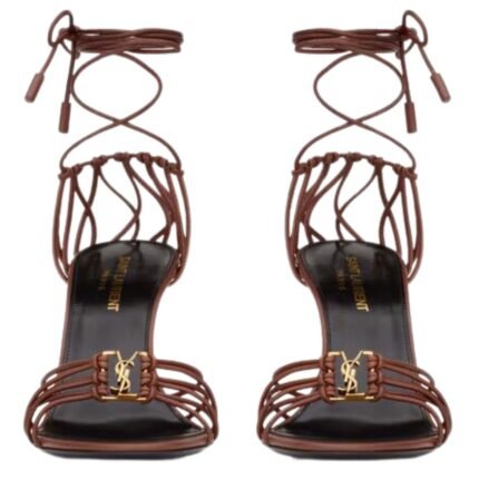 SAINT LAURENT BABYLONE SANDALS IN SMOOTH LEATHER