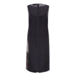 FENDI BLACK PRINTED ORGANZA DRESS