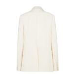 FENDI JACKET WHITE WOOL AND SILK BLAZER