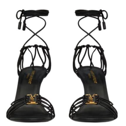 SAINT LAURENT BABYLONE SANDALS IN SMOOTH LEATHER