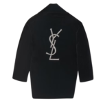 SAINT LAURENT CASSANDRE PEACOAT IN COTTON VELVET