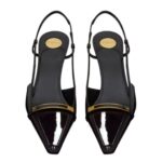 SAINT LAURENT JACQUELINE SLINGBACK PUMPS IN PATENT LEATHER