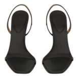 SAINT LAURENT OPYUM SLINGBACK SANDALS IN SMOOTH LEATHER
