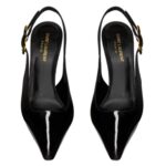 SAINT LAURENT DUNE SLINGBACK PUMPS IN PATENT LEATHER