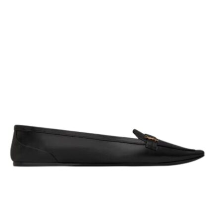 SAINT LAURENT POPPY BALLERINAS IN SMOOTH LEATHER