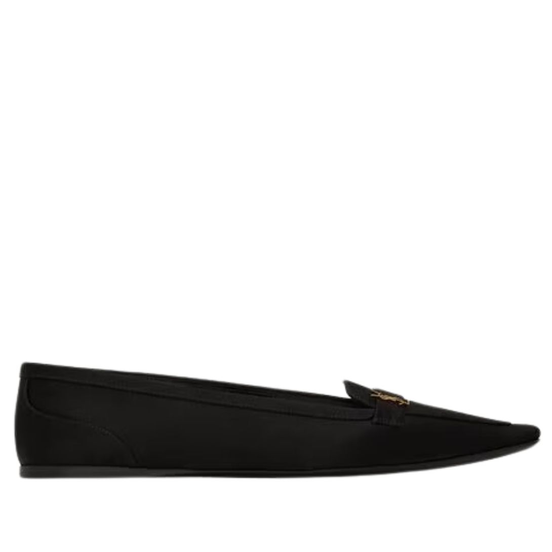2 SAINT LAURENT POPPY BALLERINAS IN SATIN CREPE
