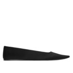 SAINT LAURENT POPPY BALLERINAS IN SATIN CREPE
