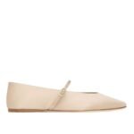 SAINT LAURENT GIO BALLET FLATS IN SATIN CREPE
