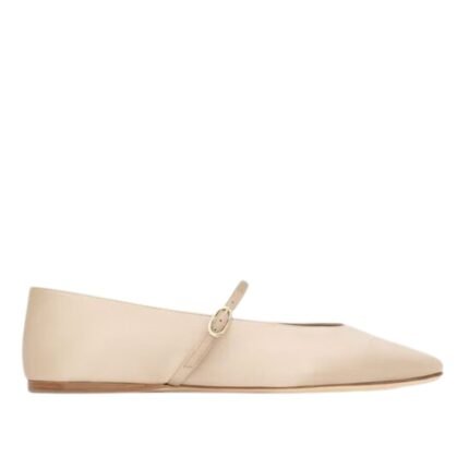 SAINT LAURENT GIO BALLET FLATS IN SATIN CREPE