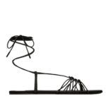 SAINT LAURENT BABYLONE SANDALS IN SMOOTH LEATHER