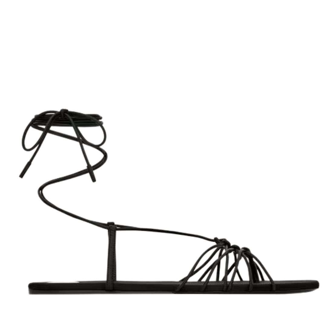 2 SAINT LAURENT BABYLONE SANDALS IN SMOOTH LEATHER