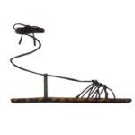 SAINT LAURENT BABYLONE SANDALS IN SMOOTH LEATHER