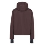 FENDI SKI JACKET DARK PURPLE TECHNICAL FABRIC