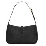 SAINT LAURENT LE 5 À 7 IN CROCODILE-EMBOSSED SHINY LEATHER