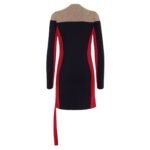 FENDI DRESS BLUE WOOL AND VISCOSE
