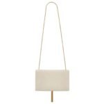 SAINT LAURENT KATE MEDIUM TASSEL IN CROCODILE EMBOSSED LEATHER