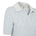 FENDI SWEATER FF WOOL AND CASHMERE POLO SHIRT