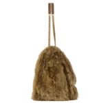 SAINT LAURENT NIKI OVERSIZED IN SHEARLING