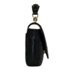SAINT LAURENT COLLEGE MINI CHAIN BAG IN SHINY CRACKLED LEATHER