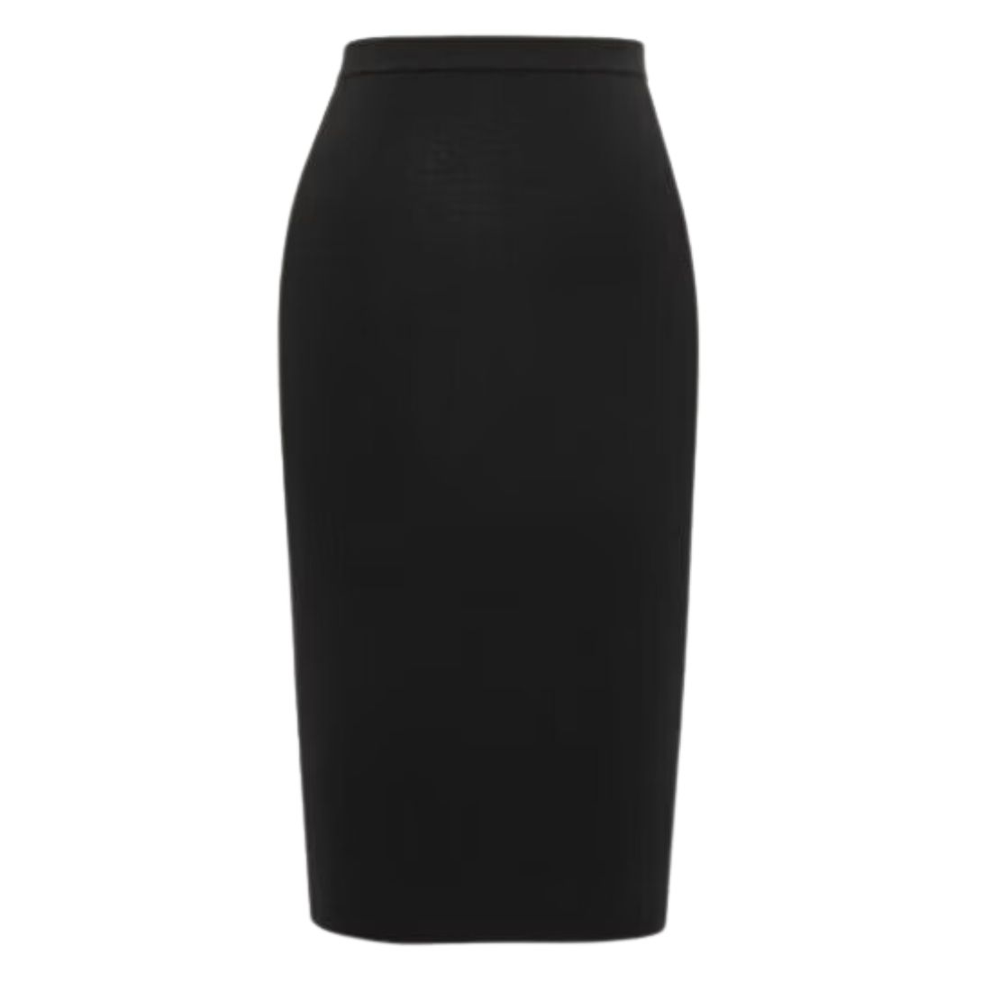 3 SAINT LAURENT PENCIL SKIRT IN RIBBED WOOL