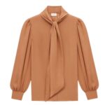SAINT LAURENT BLOUSE IN SILK CHARMEUSE