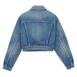 SAINT LAURENT 80S JACKET IN VINTAGE BLUE DENIM