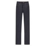 SAINT LAURENT 90S SLIM JEANS IN RAW INDIGO DENIM