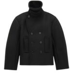 SAINT LAURENT OVERSIZED PEACOAT IN WOOL