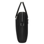 SAINT LAURENT DUFFLE BRIEFCASE IN GRAIN DE POUDRE EMBOSSED LEATHER