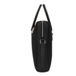 SAINT LAURENT DUFFLE BRIEFCASE IN GRAIN DE POUDRE EMBOSSED LEATHER