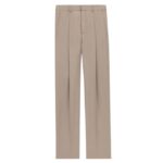 SAINT LAURENT HIGH-WAISTED PANTS IN CASHMERE