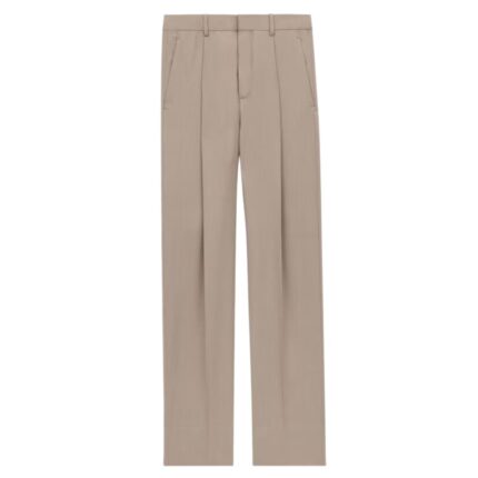 SAINT LAURENT HIGH-WAISTED PANTS IN CASHMERE