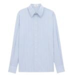 SAINT LAURENT SHIRT IN OXFORD STRIPE COTTON
