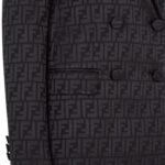 FENDI BLACK SILK JACKET