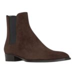 SAINT LAURENT WYATT CHELSEA BOOTS IN SUEDE