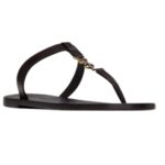 SAINT LAURENT CASSANDRE SLIDES IN SMOOTH LEATHER